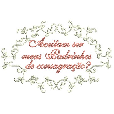 Matriz de matriz Matriz De Bordado Moldura Batizado
